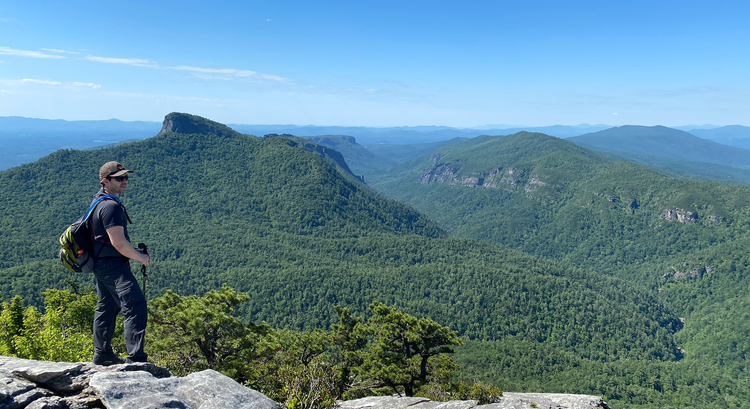 Hawksbill Mountain trail