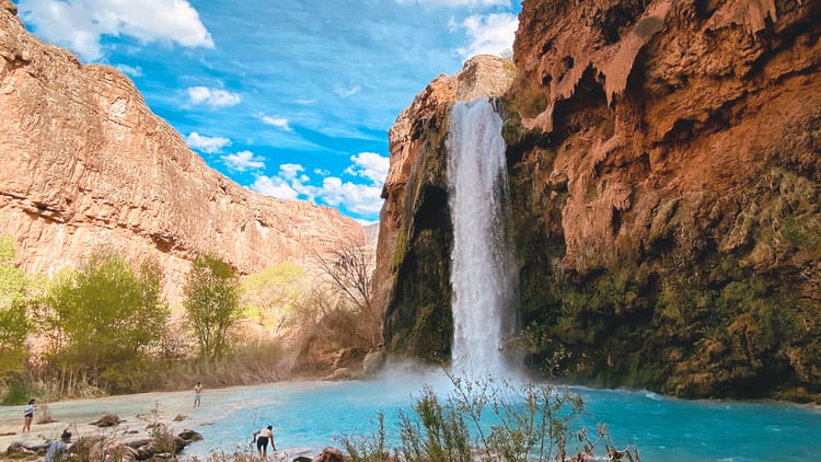 The Land of the Blue Green Waterfalls